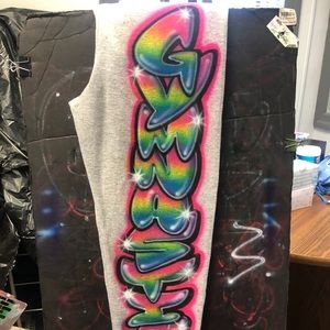 airbrush custom made sweatpants n matching sets